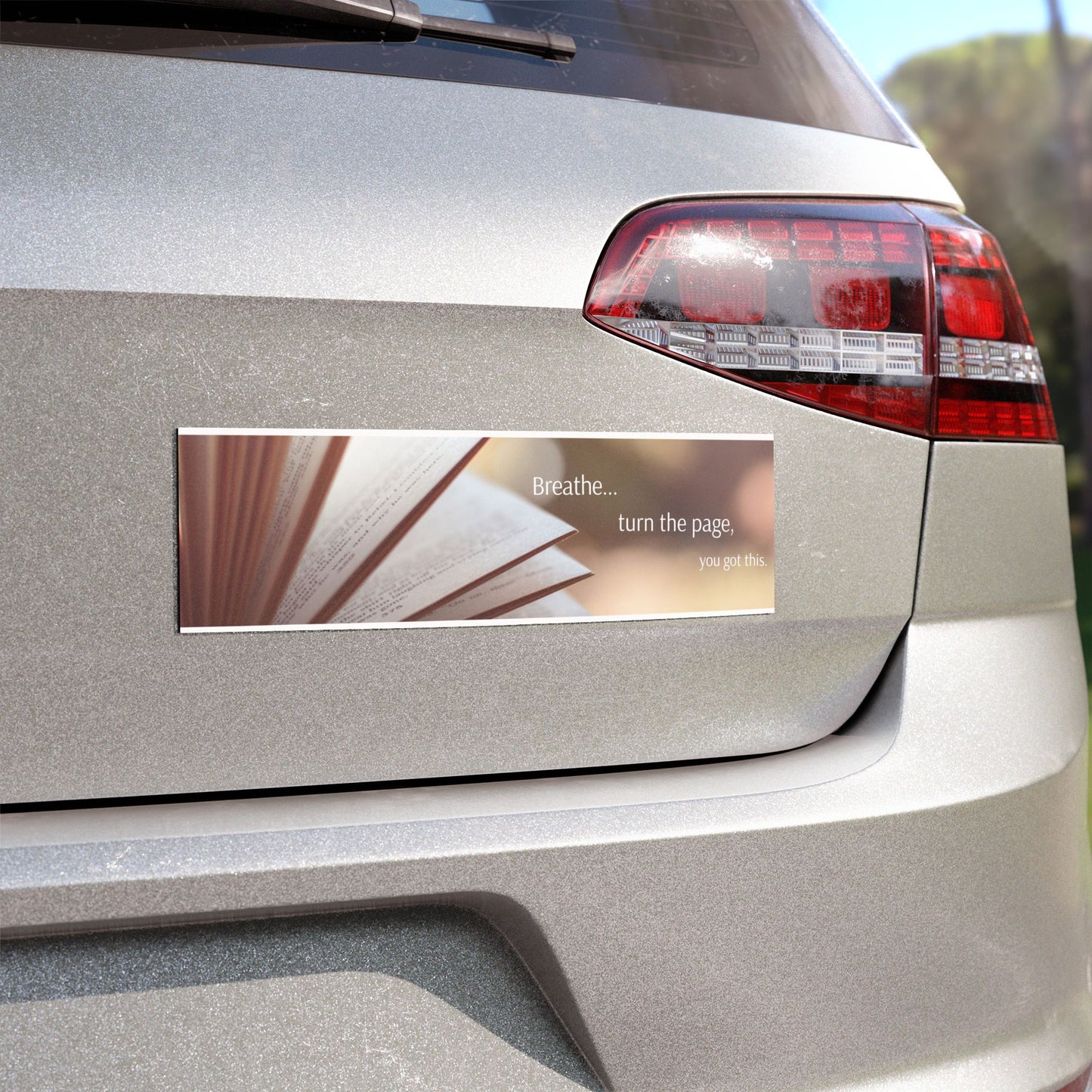 Magnet: Encouraging Breathe and Turn the Page Car Magnet