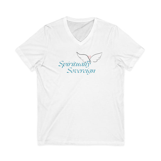 Unisex Jersey Short Sleeve V-Neck Tee